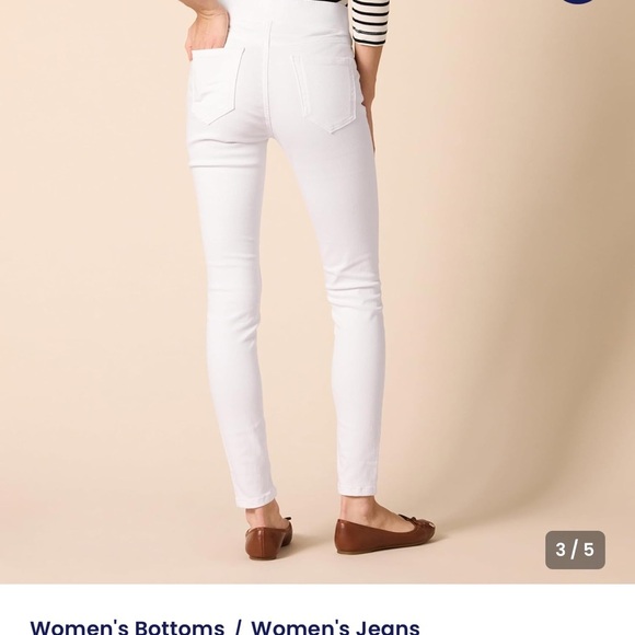 Amazon Essentials pull on white jeggings. NWT - Picture 3 of 10